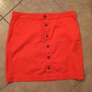 Gap orange skirt